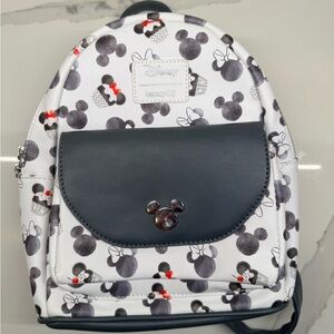 Loungefly Disney Mickey Mouse Black and White Backpack